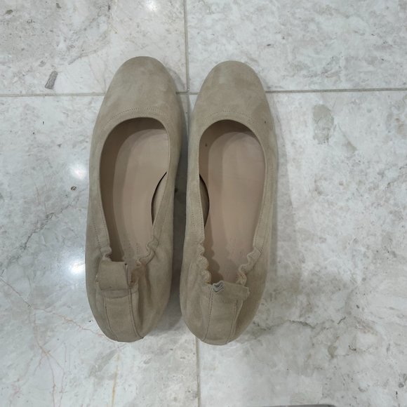 EVERLANE {9.5} Shoes The Day Heel Suede Beige - Picture 7 of 12